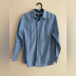 Vineyard Vines big kid button down dress‎ shirt M (12-14)